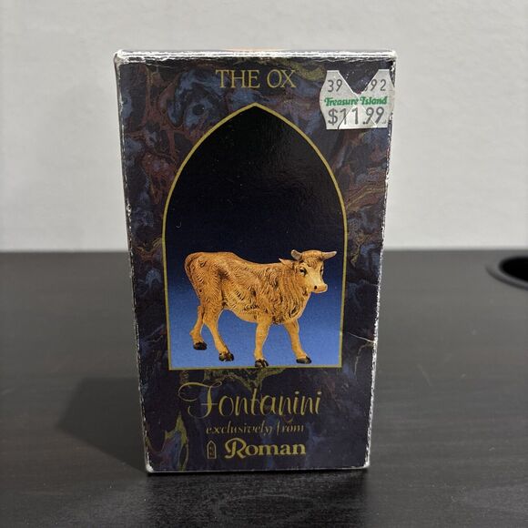 FONTANINI Nativity Heirloom Collection THE OX -Standing 1992 52430 W/ Box & Card - Picture 9 of 14